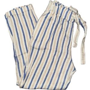 SO Striped Pants in Blue and Tan Sz Small